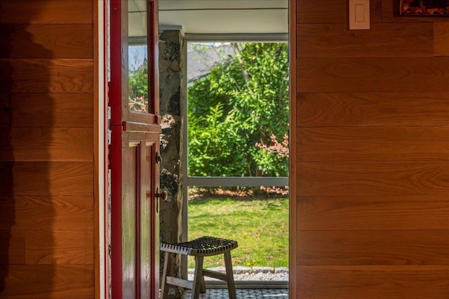 view of doorway to outside