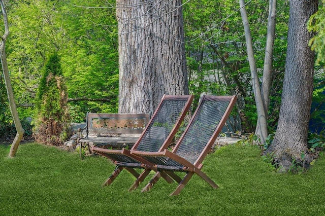 exterior space featuring a lawn