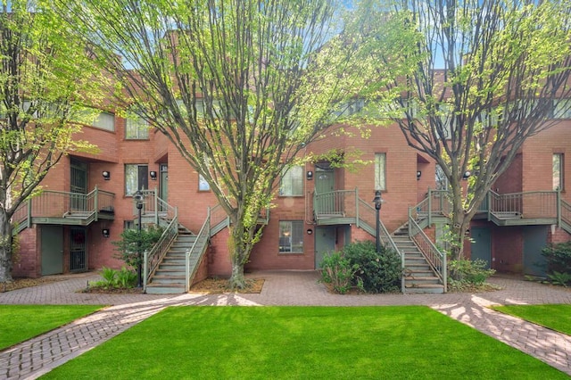 view of property with stairs