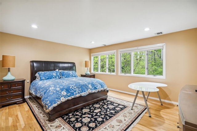 80 Valentines Ln, Old Brookville, NY 11545 - bedroom with light wood-style flooring and recessed lighting