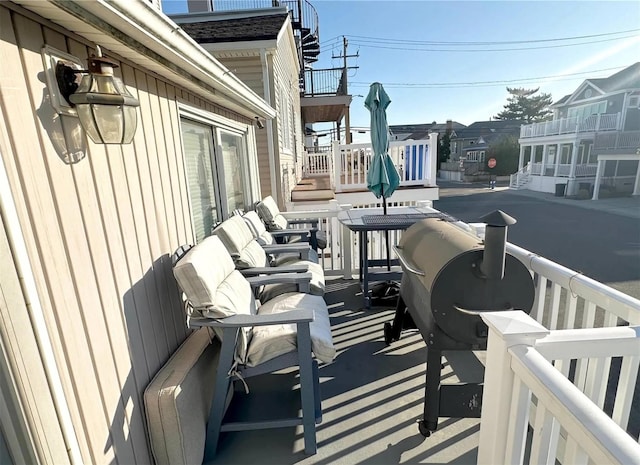 30 Delaware Ave, Long Beach, NY 11561 - view of patio featuring a balcony