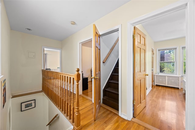 47-18 163rd St, Flushing, NY 11358 - staircase with wood finished floors and baseboards