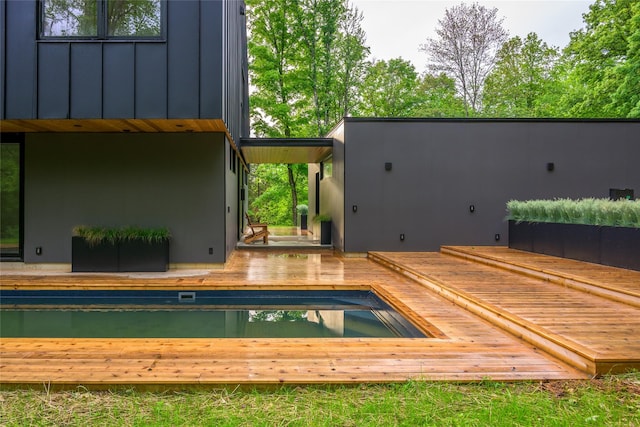 474 Rte 199, Red Hook, NY 12571 - view of swimming pool with a wooden deck
