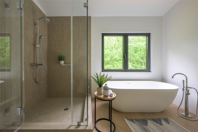 474 Rte 199, Red Hook, NY 12571 - full bathroom with a shower stall and a freestanding bath