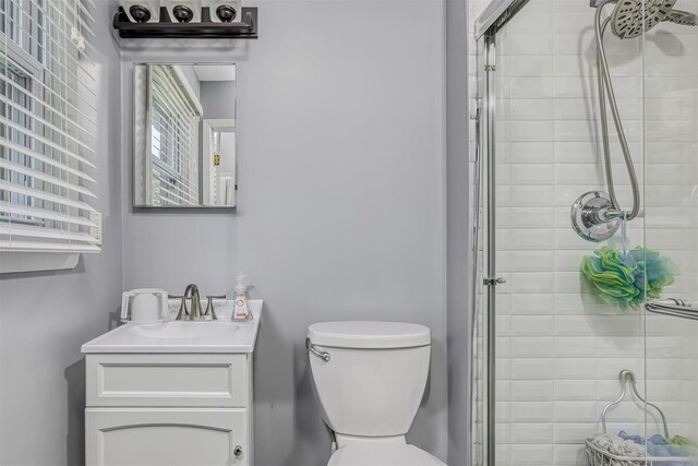 12 Jay Ct, Monsey, NY 10952 - bathroom featuring a stall shower, toilet, and vanity