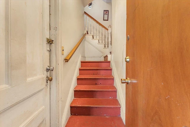 view of staircase