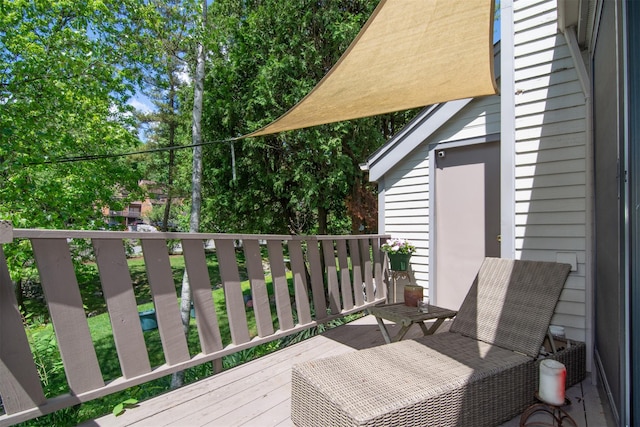 201 Hunters Run, Dobbs Ferry, NY 10522 - view of wooden terrace