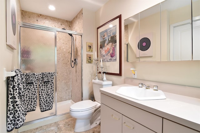 201 Hunters Run, Dobbs Ferry, NY 10522 - full bath with a stall shower, toilet, and vanity