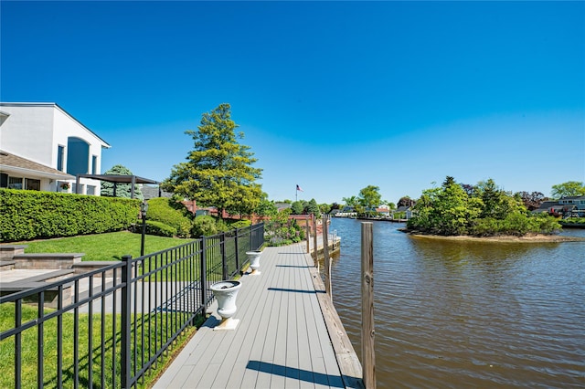 137 Melbury Rd, Babylon, NY 11702 - dock area featuring a water view