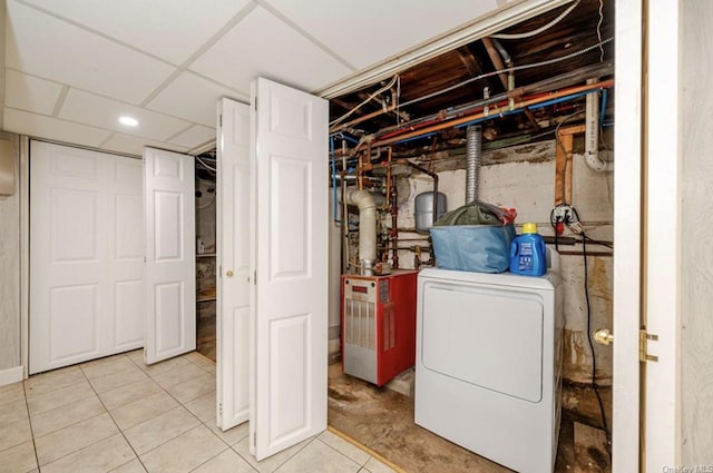 33 Alden Park Unit 33, Bronx, NY 10465 - laundry area with laundry area, washer / clothes dryer, and light tile patterned floors