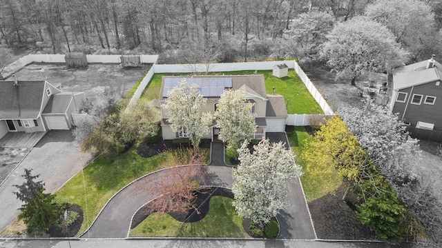 birds eye view of property