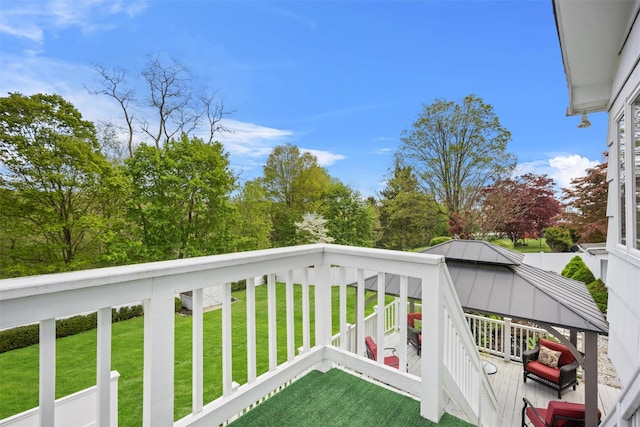 view of balcony