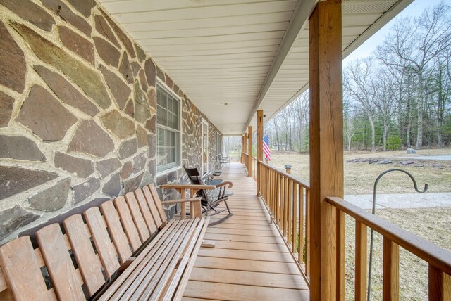 83 Split Rock Dr, Barryville, NY 12719 - deck featuring a porch