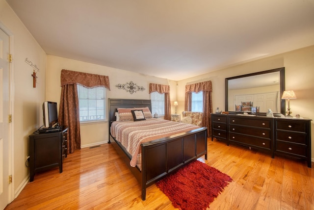 83 Split Rock Dr, Barryville, NY 12719 - bedroom with light wood-style floors, baseboards, and visible vents