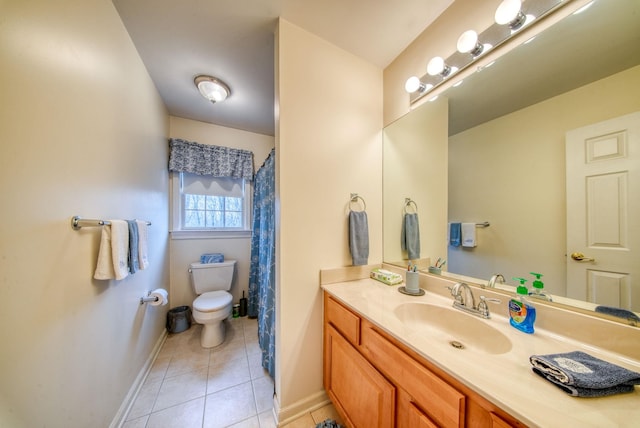 83 Split Rock Dr, Barryville, NY 12719 - bathroom with toilet, baseboards, tile patterned floors, and vanity