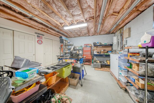 83 Split Rock Dr, Barryville, NY 12719 - unfinished below grade area with concrete block wall