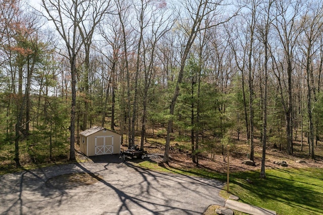 83 Split Rock Dr, Barryville, NY 12719 - view of yard with an outbuilding and a shed