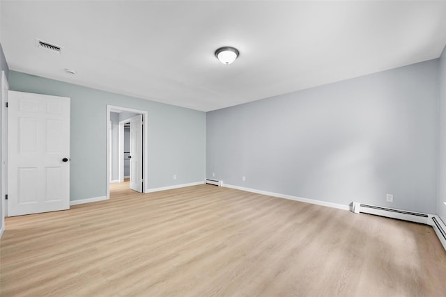 14 Still Hollow Rd, Newburgh, NY 12550 - unfurnished bedroom featuring light wood-type flooring, baseboards, and baseboard heating