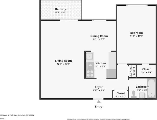 372 Central Park Ave Unit 3U, Scarsdale, NY 10583 - property floor plan