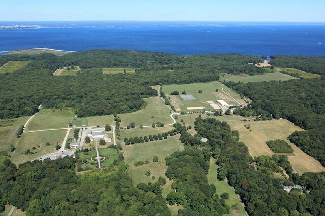 381 W Neck Rd, Lloyd Harbor, NY 11743 - aerial view featuring a view of trees and a water view