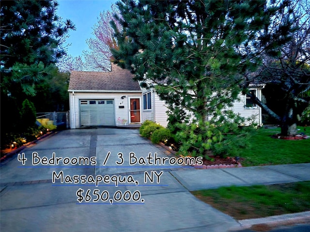 exterior space featuring driveway