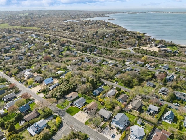 18 Hoppin Ave, Montauk, NY 11954 - birds eye view of property with a water view and a residential view