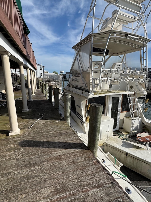 view of dock