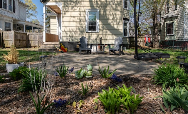 view of patio / terrace with fence