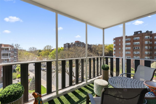 view of balcony