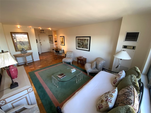 living room with visible vents