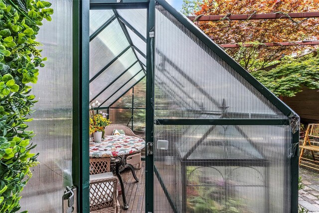 view of greenhouse