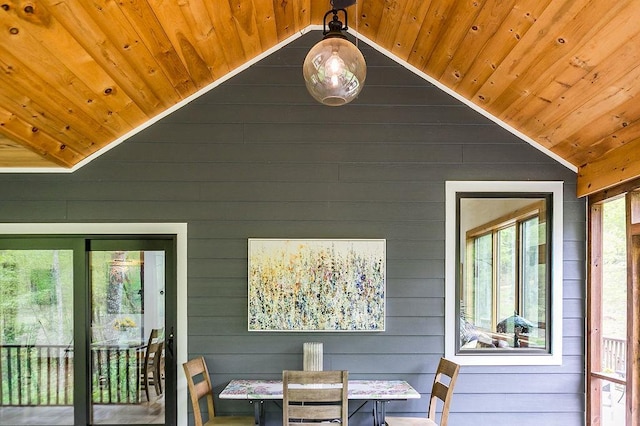 43 Bee Tree Ln, Accord, NY 12404 - dining area view of wooden walls