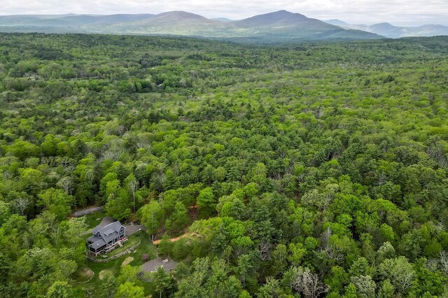 43 Bee Tree Ln, Accord, NY 12404 - aerial view of a heavily wooded area and a mountainous background