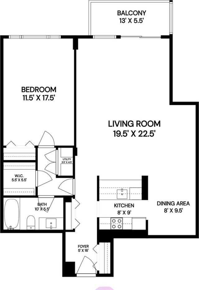 25 Rockledge Ave Unit 601, White Plains, NY 10601 - home floor plan