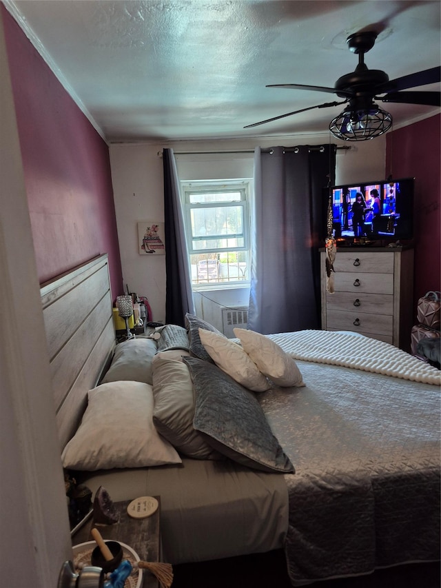 3238 Tenbroeck Ave, Bronx, NY 10469 - bedroom featuring a textured ceiling and ornamental molding