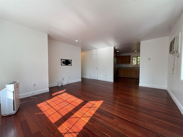 254 Farm To Market Rd, Brewster, NY 10509 - unfurnished living room featuring dark wood finished floors and baseboards