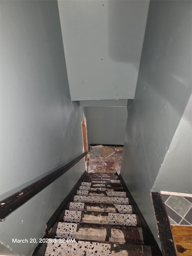 view of stairs