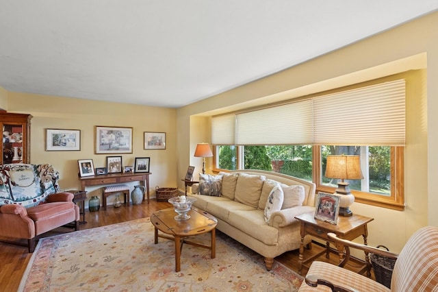 126 Carley Ave, Huntington, NY 11743 - living room featuring wood finished floors