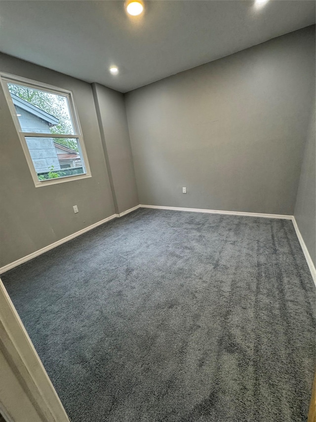 1161 E 88th St, Brooklyn, NY 11236 - empty room with carpet floors, baseboards, and recessed lighting