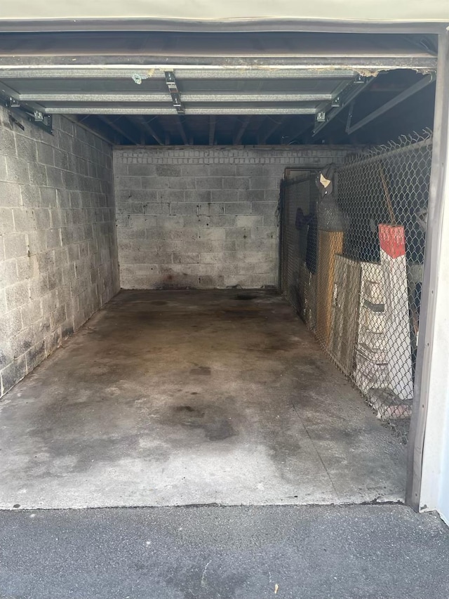 196-32 Pompeii Ave Unit 2B, Hollis, NY 11423 - garage with concrete block wall