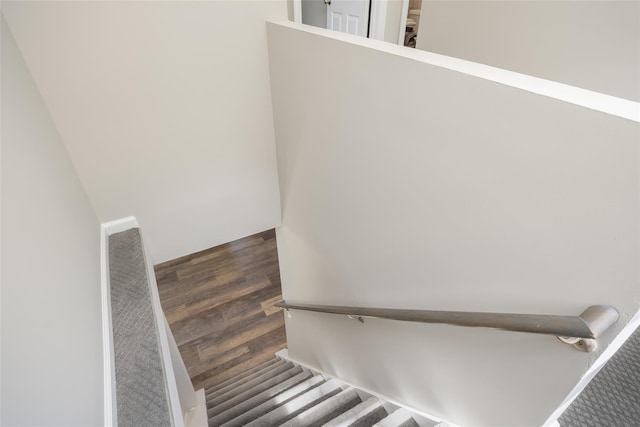 352 Gibbs Pond Rd, Nesconset, NY 11767 - stairway featuring wood finished floors