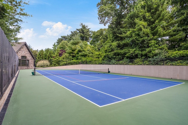 9 Earle Dr, Muttontown, NY 11791 - view of tennis court with basketball court