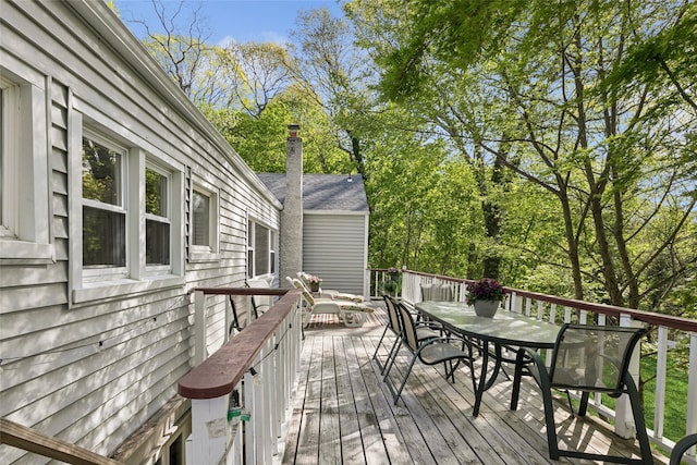 22 Washington Dr, Centerport, NY 11721 - deck featuring outdoor dining space