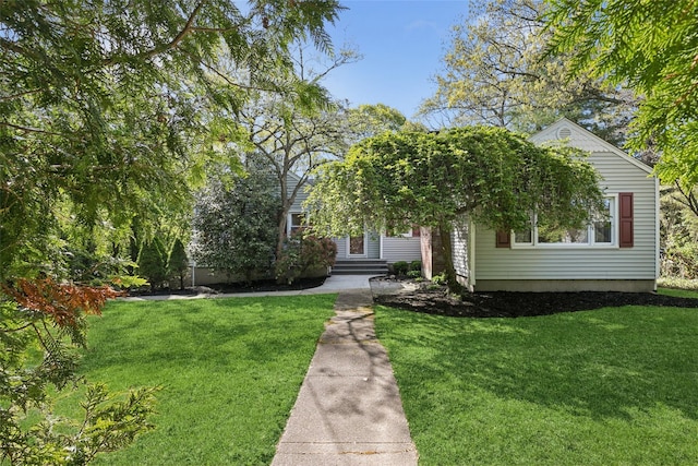 22 Washington Dr, Centerport, NY 11721 - obstructed view of property with a front lawn