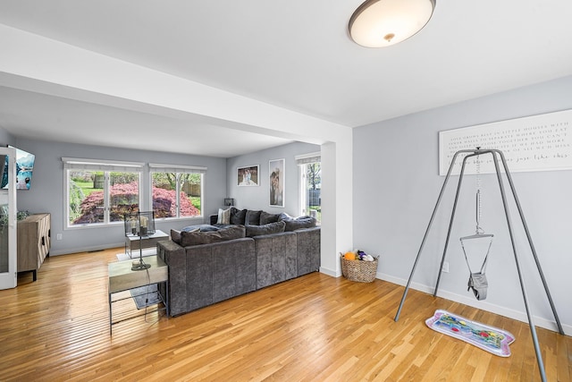 25 Hill And Dale Rd, Carmel, NY 10512 - living area featuring baseboards and light wood-type flooring