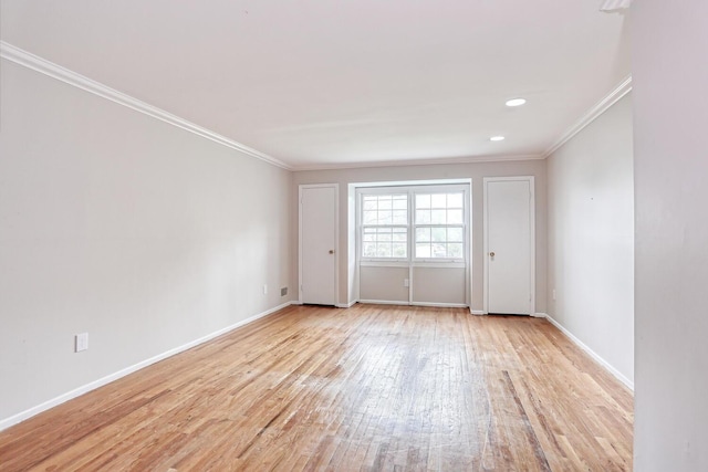 7 Macintosh Ln, Monsey, NY 10952 - unfurnished room with crown molding, baseboards, and light wood-type flooring