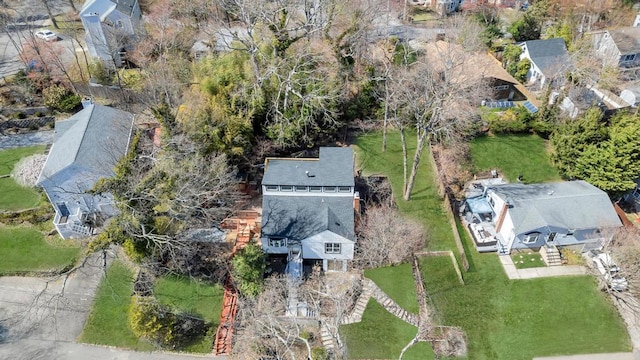 birds eye view of property featuring a residential view