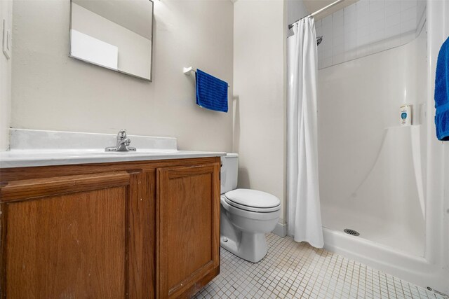 2816 Whispering Hls, Chester, NY 10918 - full bathroom with toilet, a shower stall, tile patterned floors, and vanity