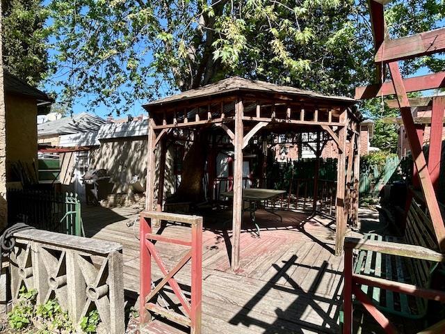 43-51 166th St, Flushing, NY 11358 - exterior space with fence and a gazebo