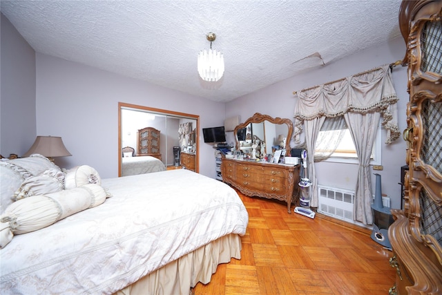 1464 W 5th St, Brooklyn, NY 11204 - bedroom with a closet and a textured ceiling